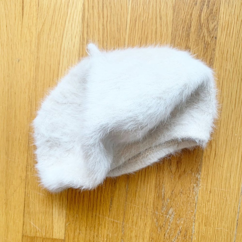 Darling Angora French Beret - Fall Winter Hat